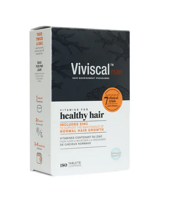Viviscal Homem Suplemento Alimentar Fortalecedor de Cabelo 180 Comprimidos